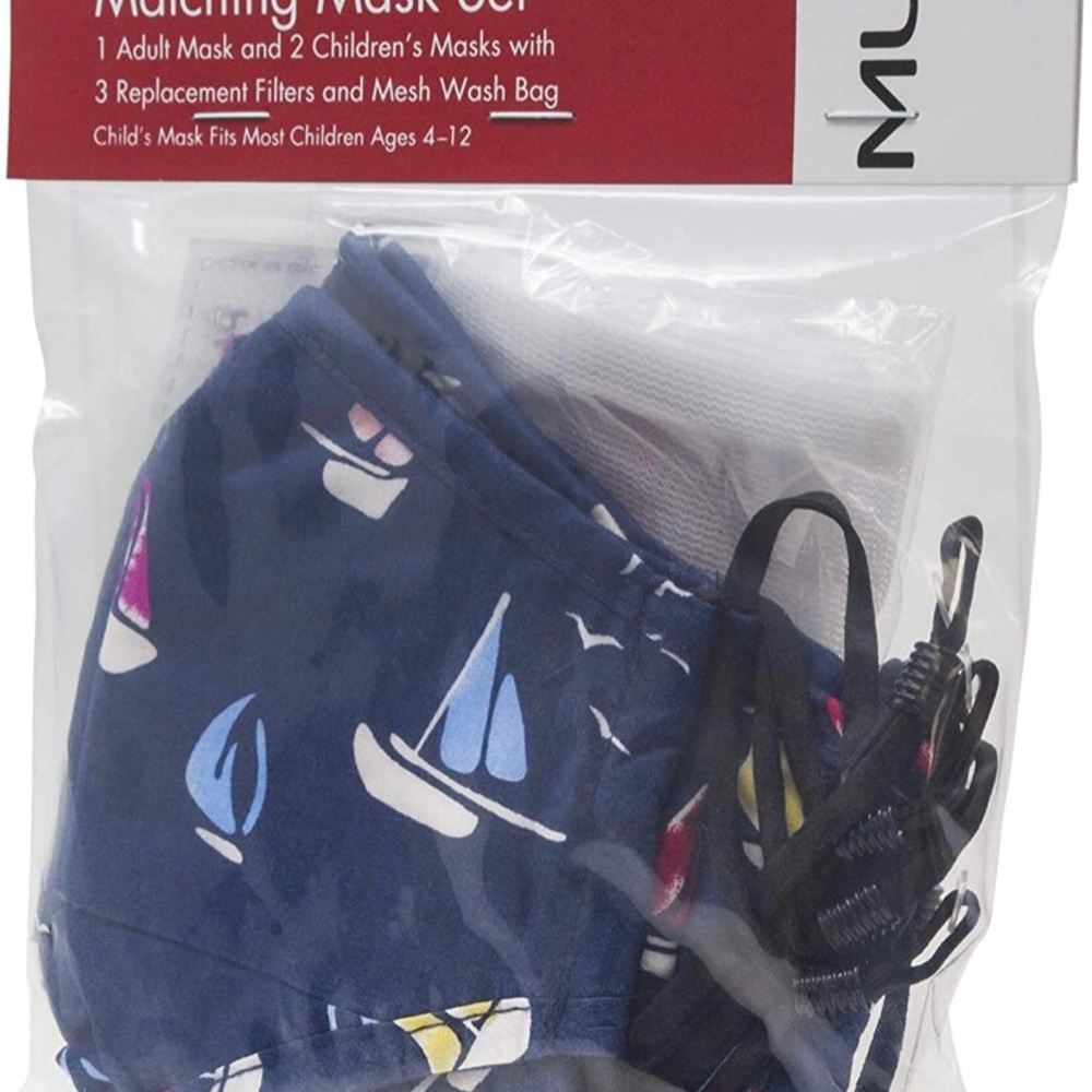 Matching Daddy & Me Mask Set Sailboat Design - Picture 3 of 4